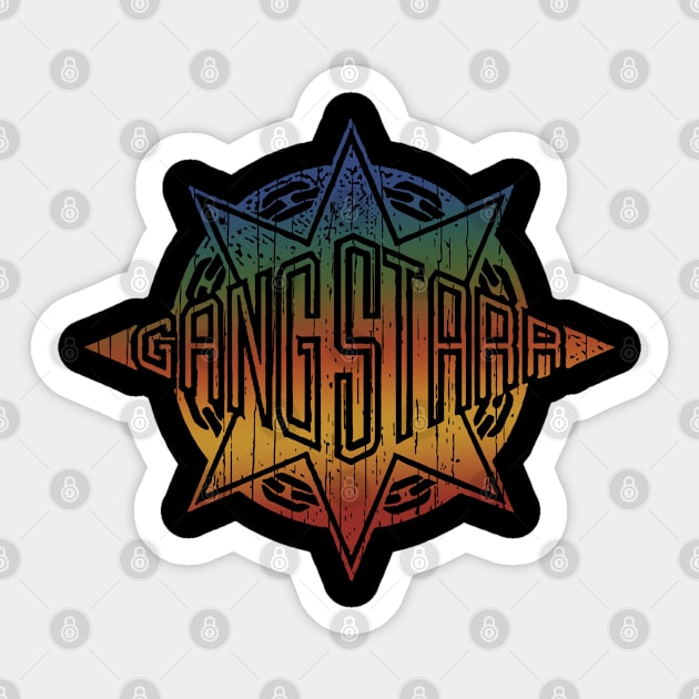 Retro Colors Gangstarr Sticker by Linefingerart